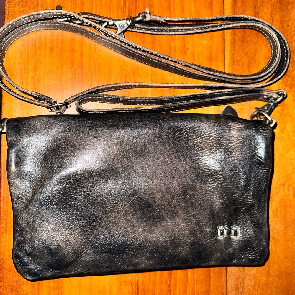 BedStu distressed soft leather crossbody bag